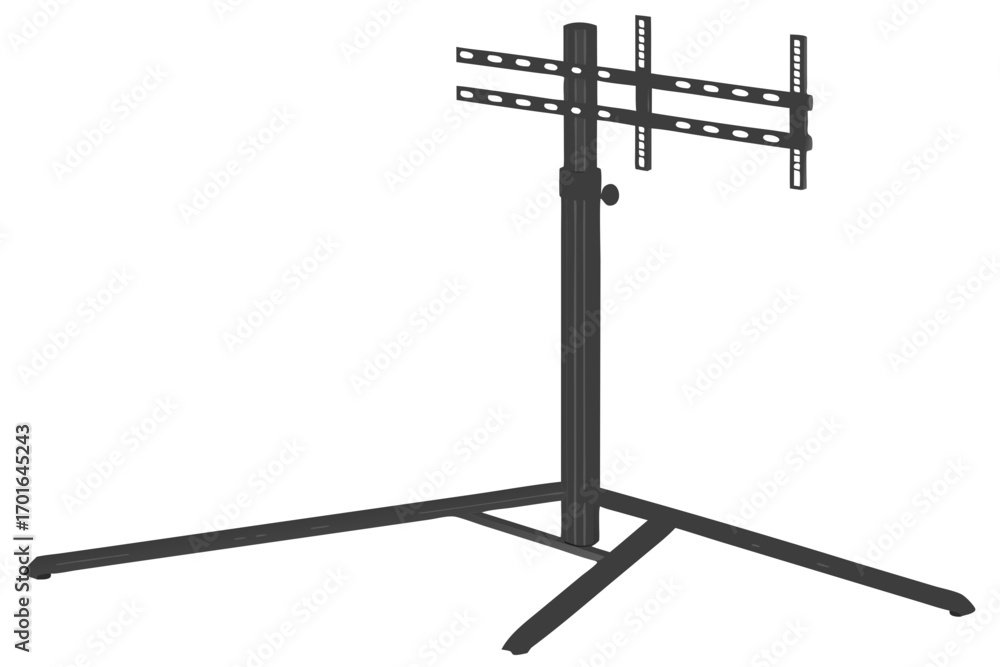 Obraz premium Adjustable Black TV Stand Mount.