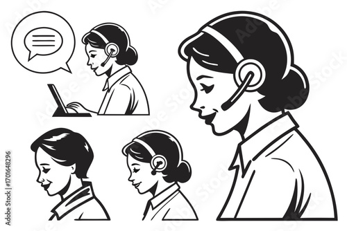 Diverse Call Center Agents Providing Customer Support.