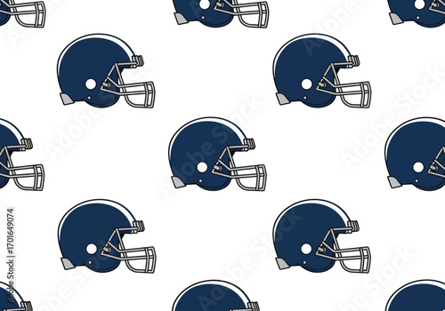 American football helmet pattern