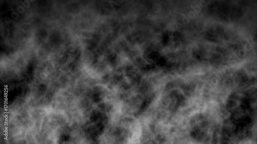 Dense dark smoke and fog texture background, perfect for horror themes, spooky overlays