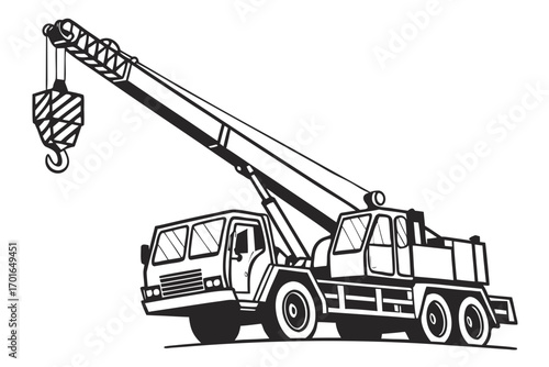 Heavy Duty Mobile Crane Lifting Equipment.