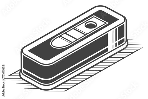 Isometric Pencil Sharpener Icon.