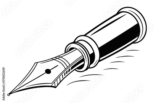 Vintage Fountain Pen Nib Writing Tool.
