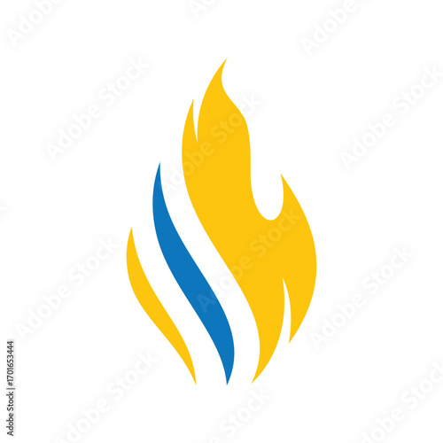 fire logo design burning and blazing