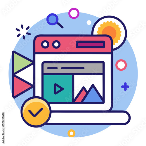 flat icon with shadow vector eps 10 illustration