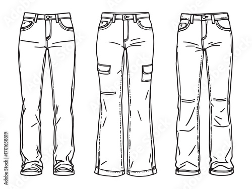 Jeans stylish comfortable casual denim fashion