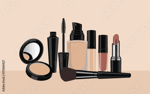 Makeup Essentials Foundation, Mascara, Lipstick, and More