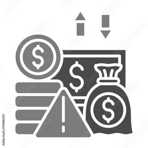 Financial risk Icon