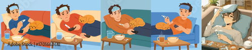 Headache and fever