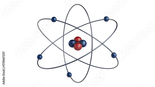 atom symbol on white background