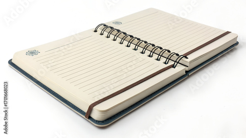 spiral notebook isolated on white