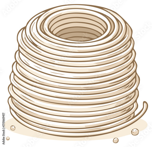 Rolled Pasta Coil Graphic