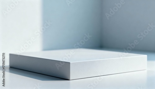 Wallpaper Mural Minimalist White Product Display Platform for Showcase in Abstract Interior Studio with Clean Aesthetic Torontodigital.ca