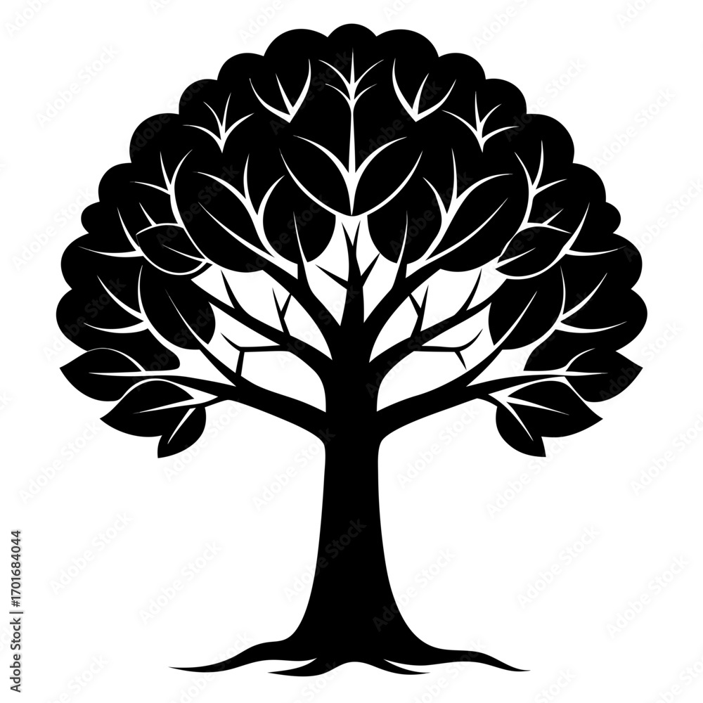 Fototapeta premium vector tree silhouette