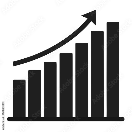 Free Download business graph with arrow - GFXLoad