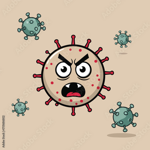 World Rabies Day vector illustration set featuring rabies virus microbe, dog nervous system, vaccine syringe, animal paw prints, rabies awareness ribbon, and global protection symbols in solid colors.