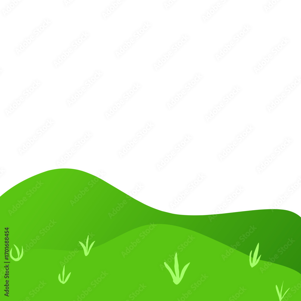 Fototapeta premium vector illustration of a green grass
