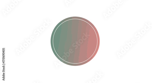 Abstract roundel with delicate gradient blend provides a modern graphic element for design