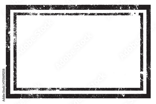 Distressed Rectangular Border with Gritty Texture

