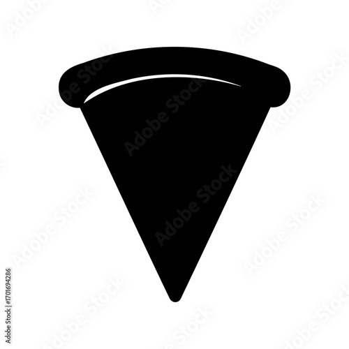 Pizza slice icon, pizza symbol. Fast food sign vector