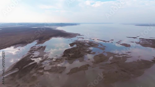Migratory bird scene in Poyang Lake, Jiangxi Province