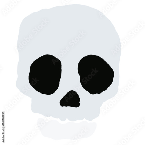Grunge Skull Illustration