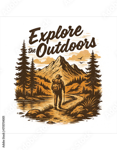 Outdoor T shirt Design