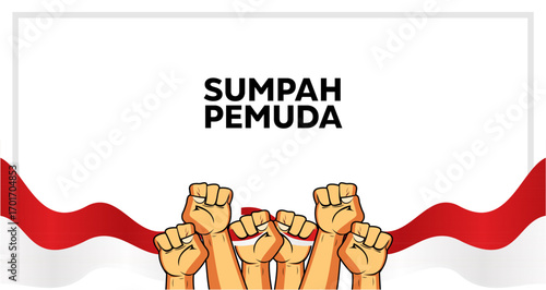 Sumpah Pemuda Celebration Raised Fists