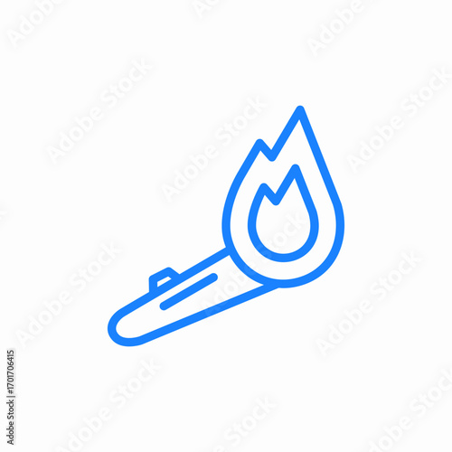 burning wood fire icon sign vector