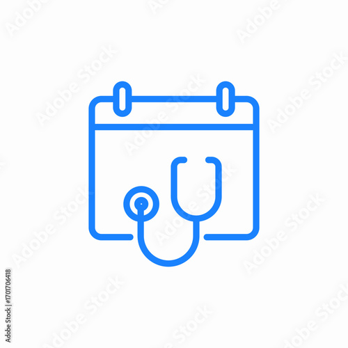 checkup day hospital icon sign vector
