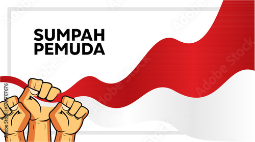 Sumpah Pemuda Celebration Unity Hands