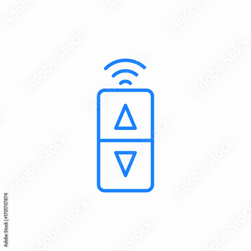 remote control switch icon sign vector