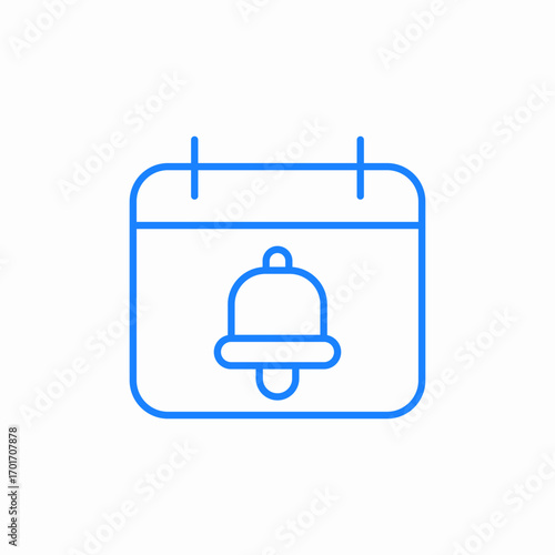reminder calendar alert icon sign vector