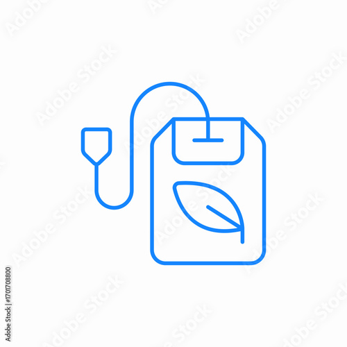 tea bag icon sign vector