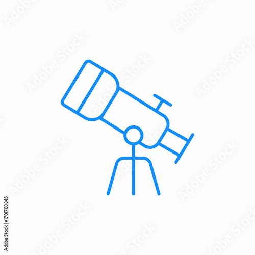 telescope stars icon sign vector