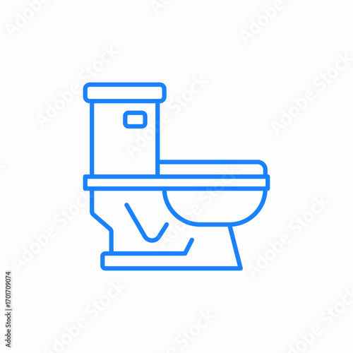 toilet bathroom facility icon sign vector