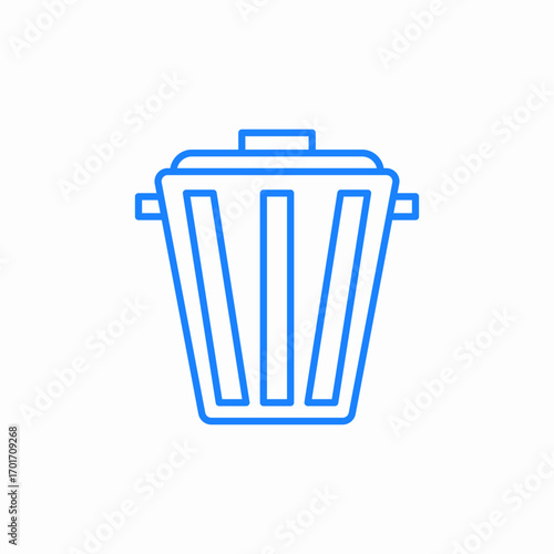 trash can waste icon sign vector