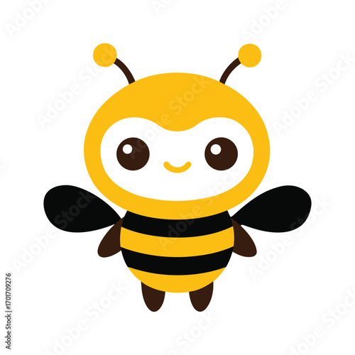 Bee logo,  Bee logo, honey bee logo, bbbee logo, logo with a bee, bumble bee logo, Adorable cartoon bee,  character logo design cute insect mascot for branding and design projects vector