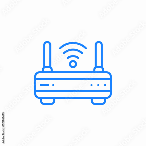 wifi router device icon sign vector