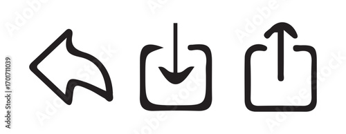 Vector Arrow Icons for Forward Navigation