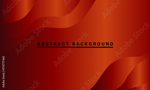 Abstract Gradient Waves Background with Deep Red and Orange Tones fluid
