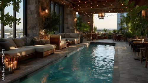 Wallpaper Mural swimming pool in hotel Torontodigital.ca