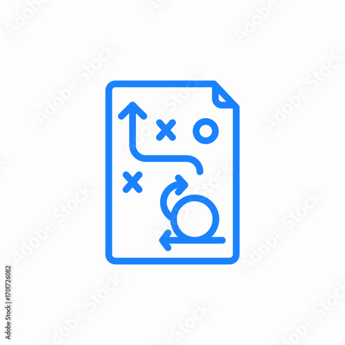 agile roadmap icon sign vector