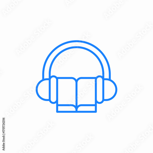 audio book icon sign vector