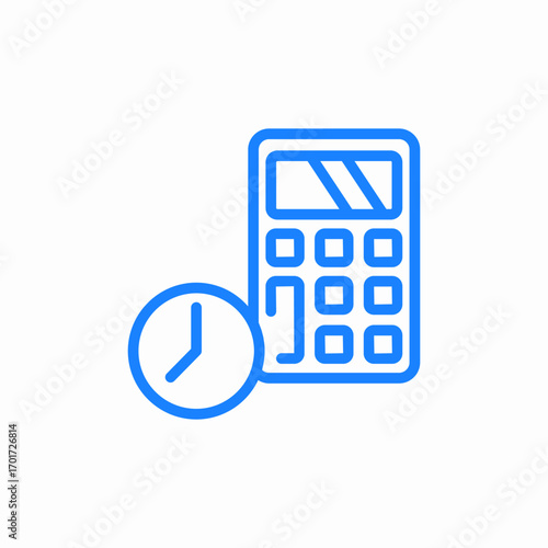 calculation history icon sign vector