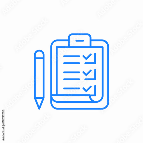 checklist tasks icon sign vector