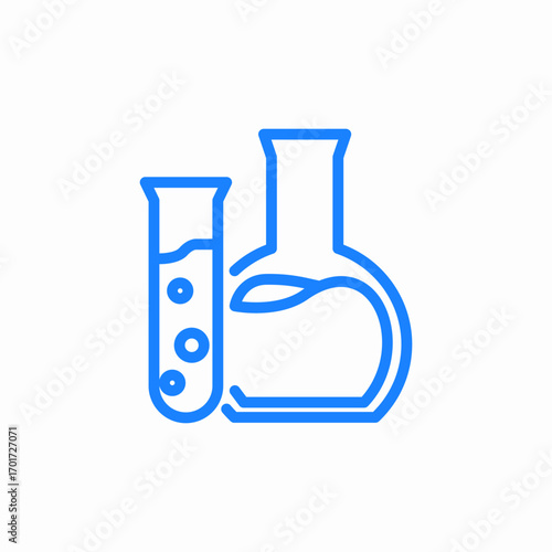 chemical reaction icon sign vector
