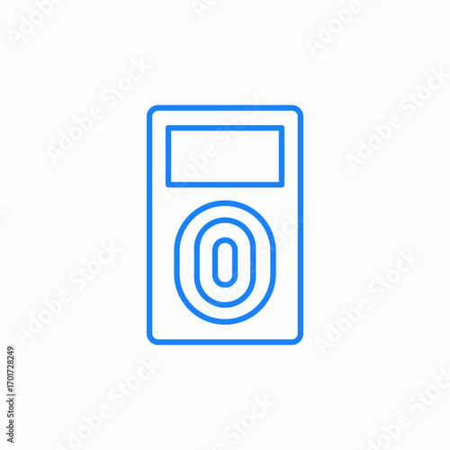 fingerprint scanner icon sign vector