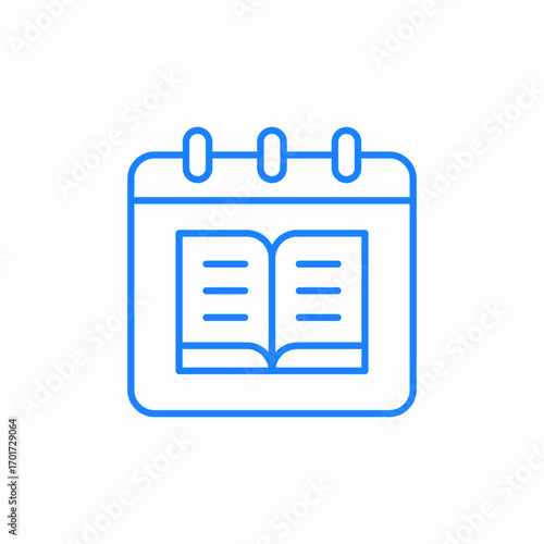 learning semester icon sign vector