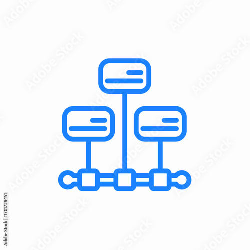 network cluster icon sign vector